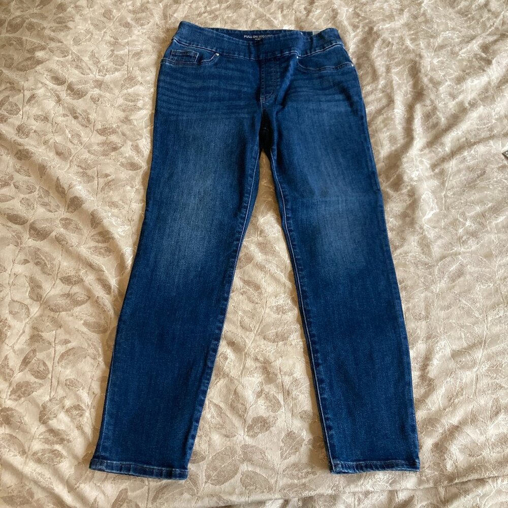 Chico's Pull-On Ankle Jegging Inverness Indigo Size 0 Regular - NWT